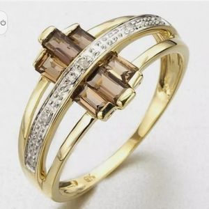 New gf brown cz ring